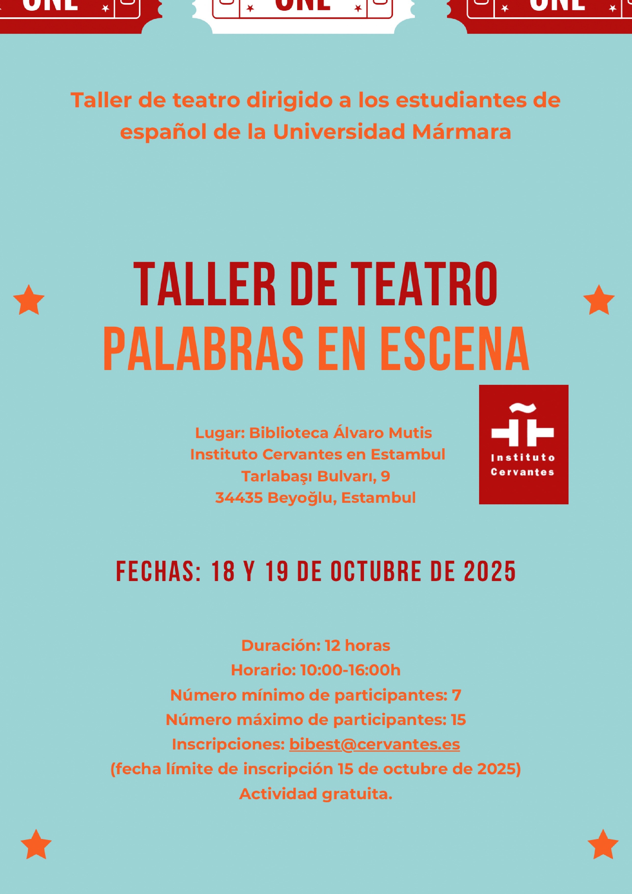 Palabras en escena