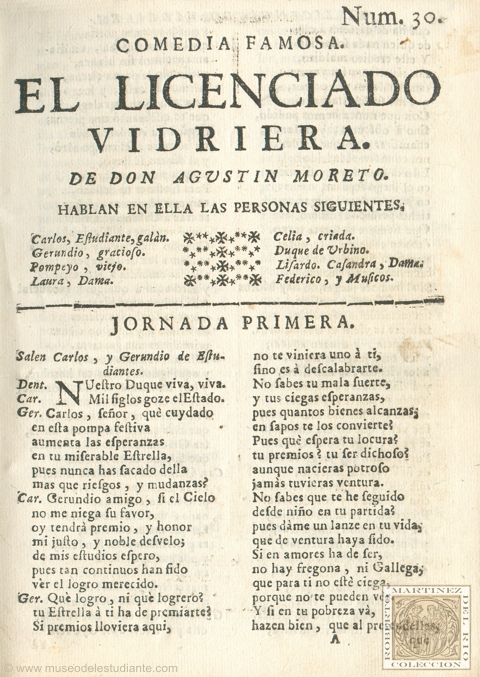 Lectura de El licenciado Vidriera, de Miguel de Cervantes