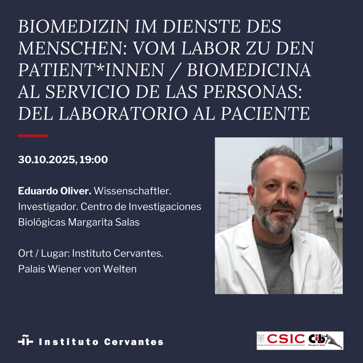 Biomedicina y biotecnología al servicio de las personas