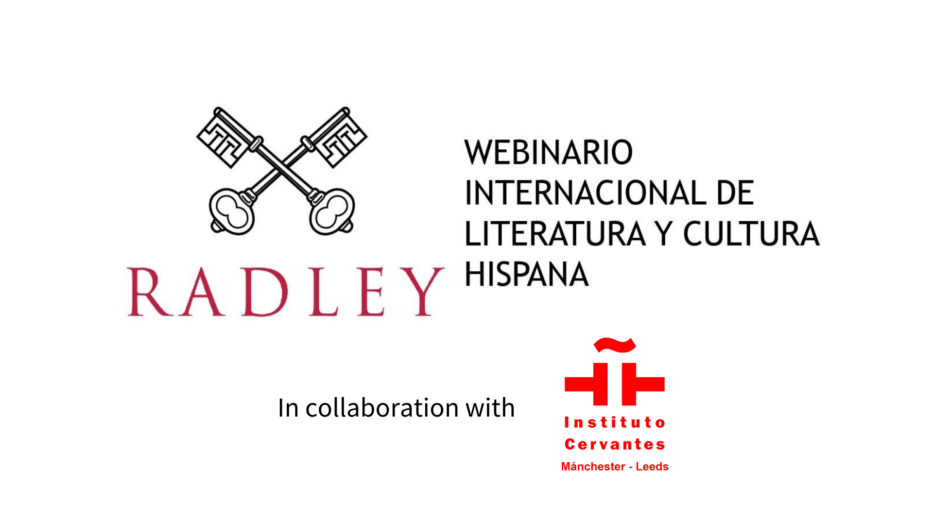 International Webinar of Hispanic Literature and Culture