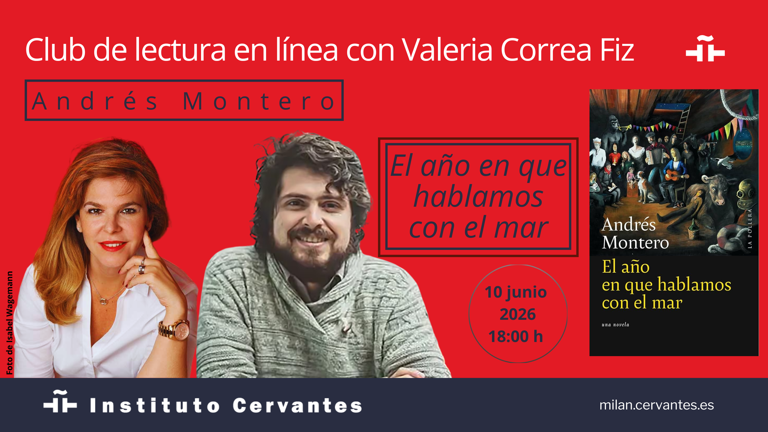 Club de lectura en línea con Andrés Montero sobre, «El año que hablamos del mar»