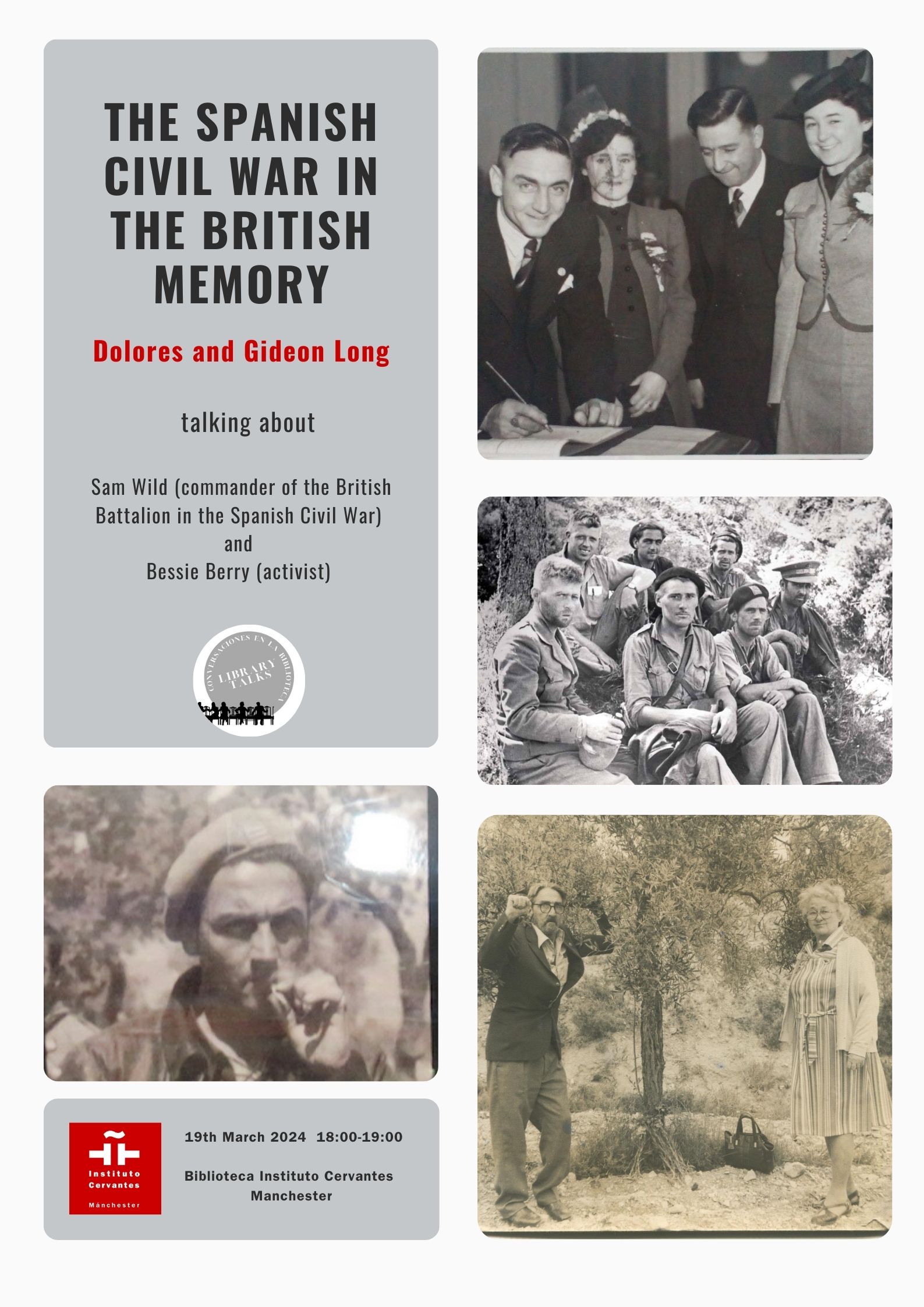 La Guerra Civil Española en la memoria británica: conversación con Dolores y Gideon Long