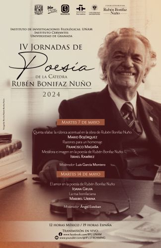 IV Jornadas de Poesía de la Cátedra Rubén Bonifaz Nuño. 2024