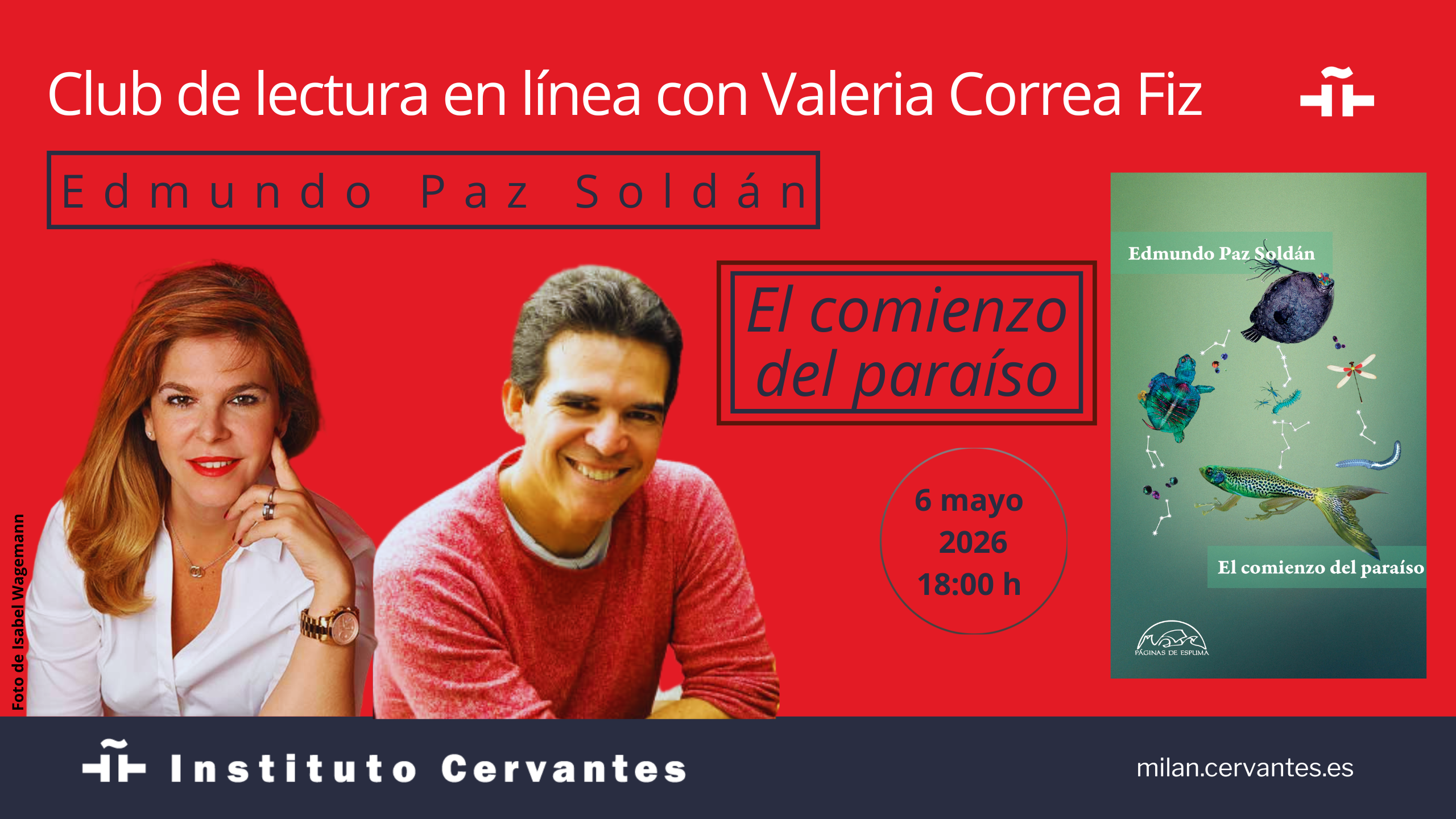 Club de lectura con Eduardo Paz Soldán, «El comienzo del paraíso»