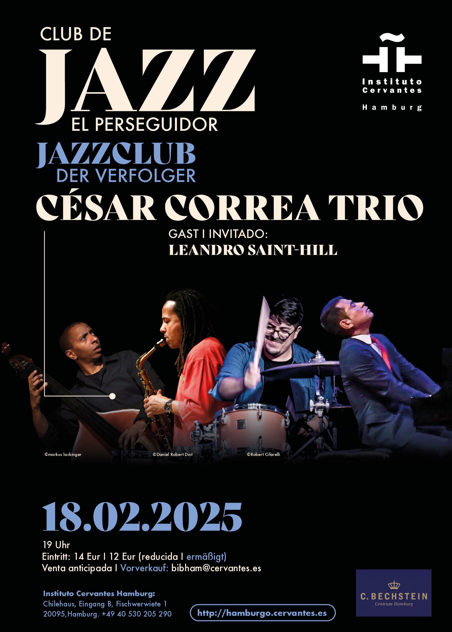 César Correa Trío und Special Guest Leandro Saint-Hill und Adel González