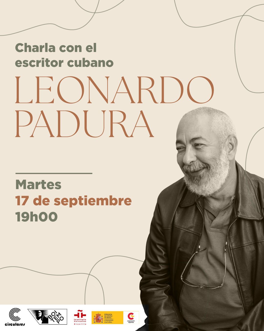 Bate papo com o escritor cubano Leonardo Padura