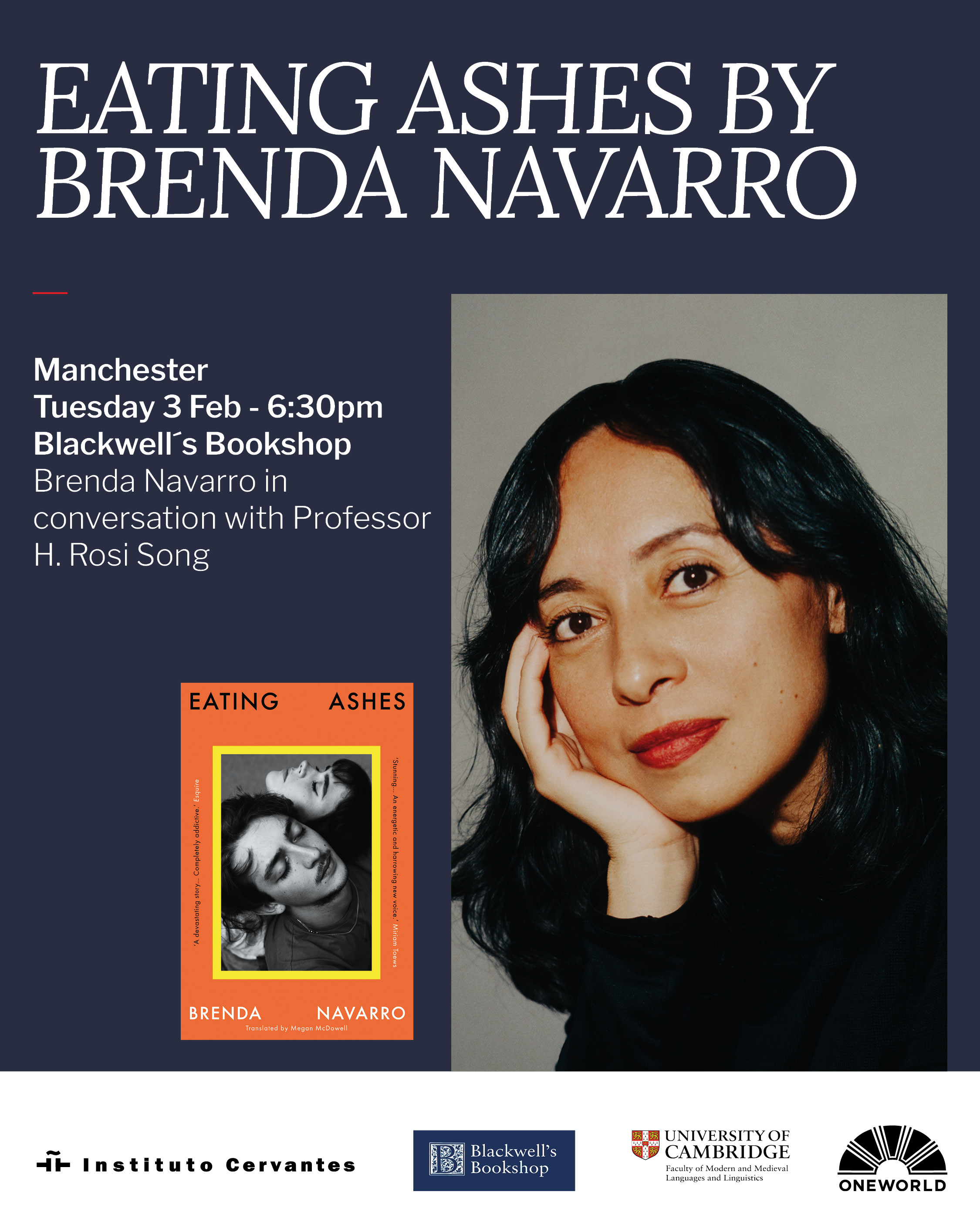 Ceniza en la boca - Eating Ashes de Brenda Navarro en Mánchester